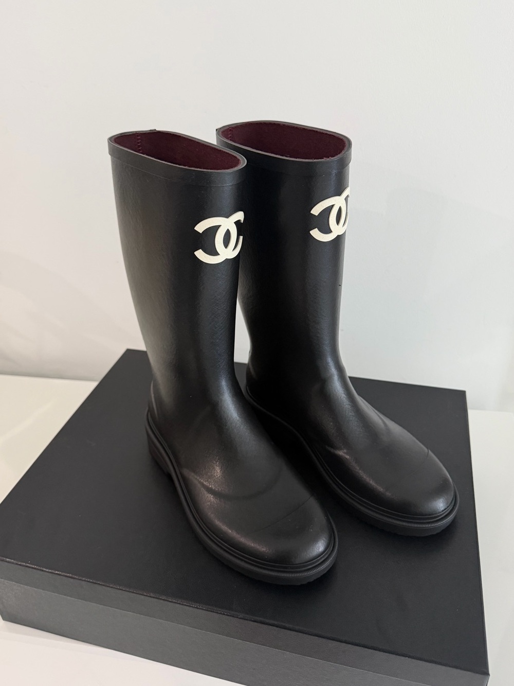 Brand New Chanel Black Rainboots - Picture 3 of 3